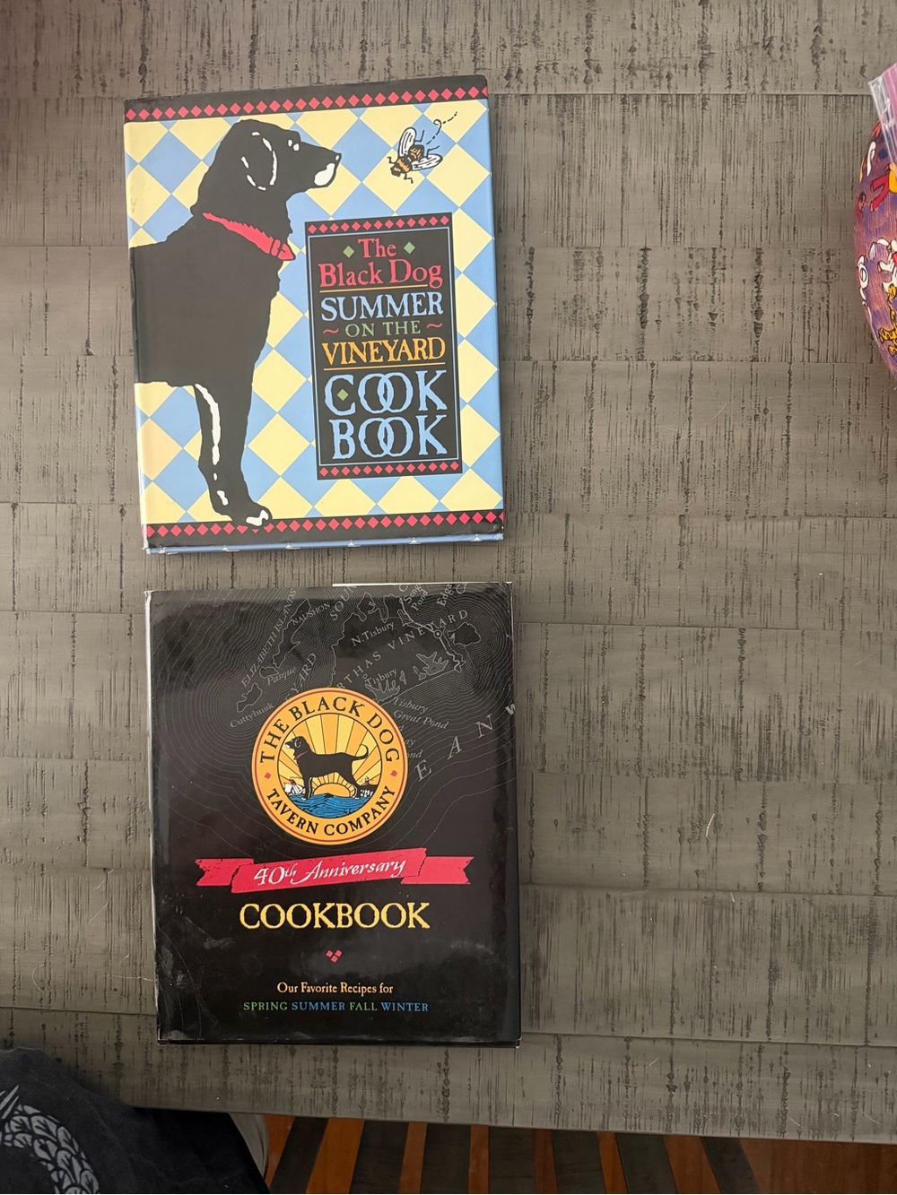 The Black Dog Colorful Summer on the Vineyard & Black Anniversary Cookbooks